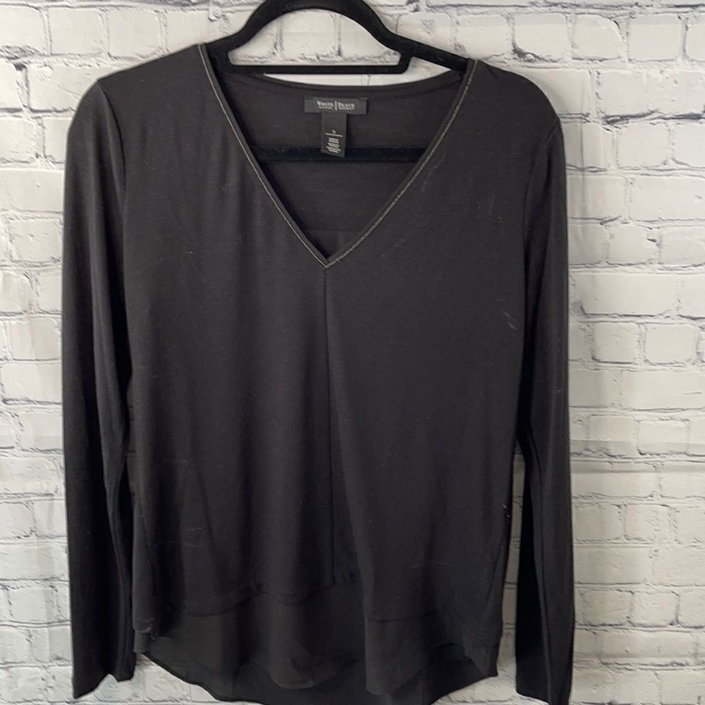 🌺White House Black Market Black Top Sz Small